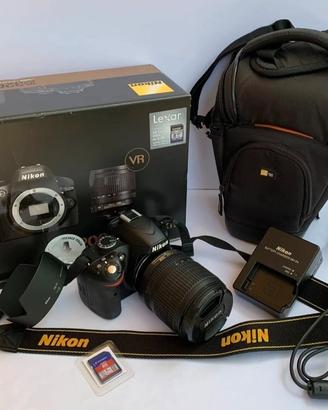 NIKON D3200 Fotocamera Digitale Reflex 18-105mm VR