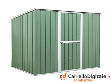 Casetta box giardino Acciaio 260x185 verde scuro