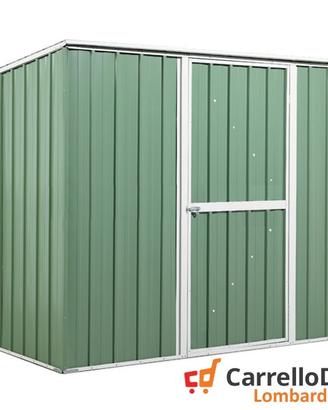 Casetta box giardino Acciaio 260x185 verde scuro
