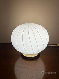 Lampada Vintage Vetro Opalino Stile Murano