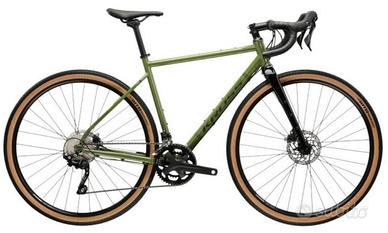 BICICLETTA GRAVEL IN ACCIAIO CON FORCELLA  CARBON