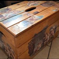 Cassa Panca in Legno/ Porta Oggetti