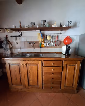 Mobile da cucina con lavello inox