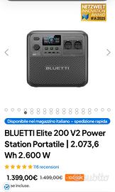 Bluetti Elige 200 V2 powe station 2073 Wh 2.600 w