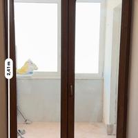 Portafinestra in alluminio effetto Legno