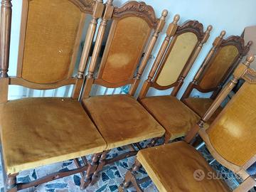 6 sedie euro 10,00 totali