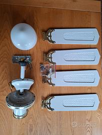 Ventilatore a soffitto bianco 4 pale