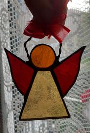 Decorazioni Albero di Natale vetro stile Tiffany 