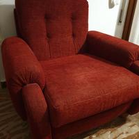 POLTRONA RELAX ROSSO BORDEAUX