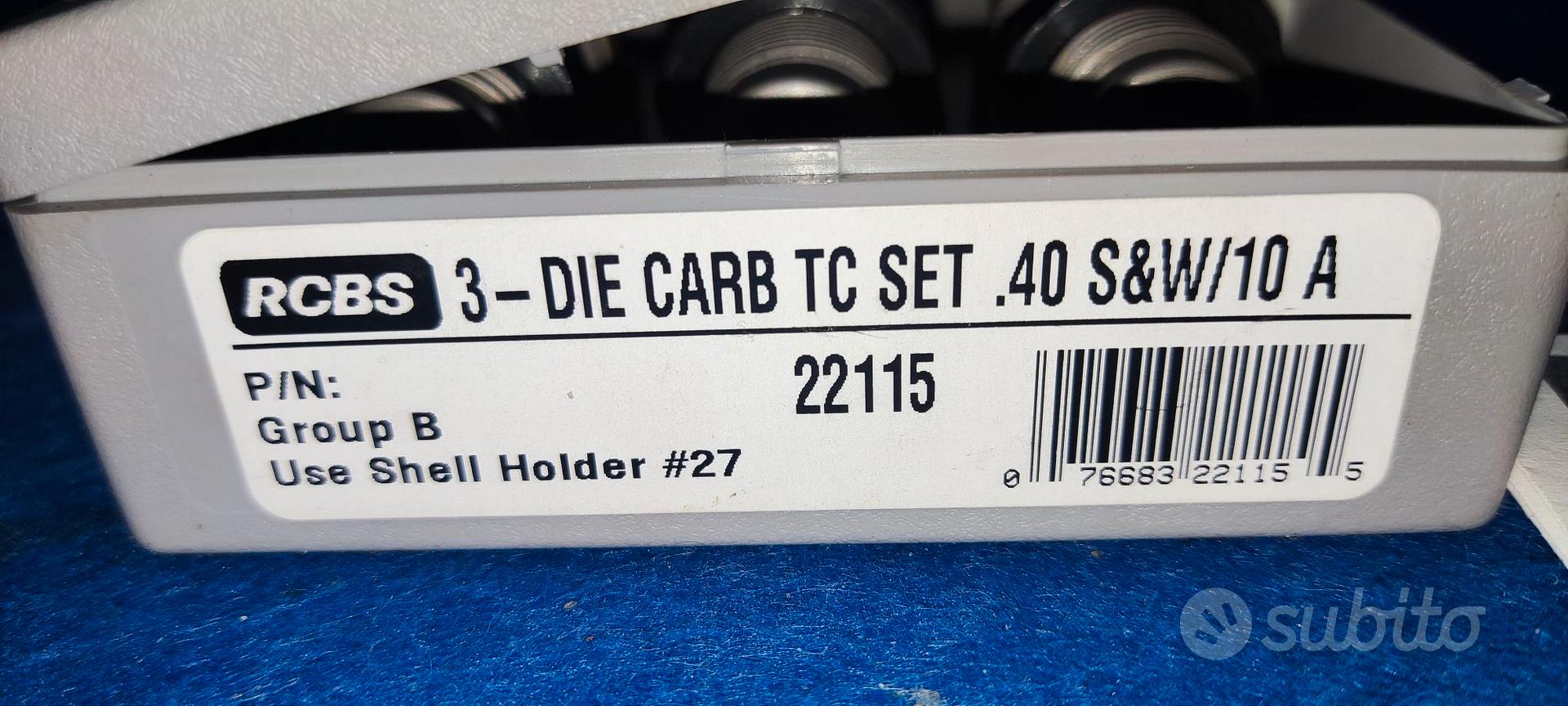 RCBS 3-Die Carbide TC Set .40 S&W / 10mm Auto (22115) – New Handgun Reloading Dies
