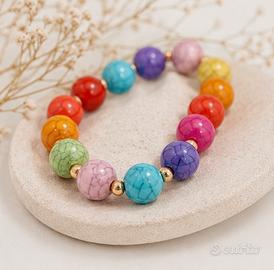 Bracciale elastico multicolor