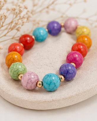 Bracciale elastico multicolor