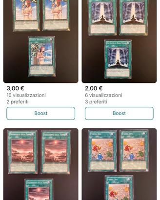 Carte varie yugioh ( prezzi in foto )