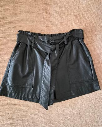 Short ecopelle bambina 8 anni 