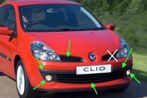Clio III pezzi di ricambio per paraurti anteriore