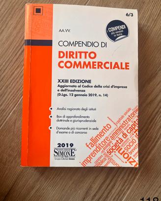 Compendio di Diritto Commerciale Edizioni Simone