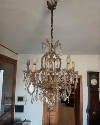 Lampadario chandellier a goccia 6 luci