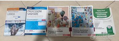 5 LIBRI TEST INGRESSO PROFESSIONI SANITARIE