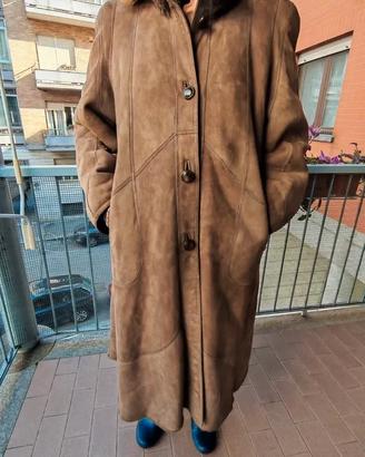 Cappotto montone rovesciato donna vintage