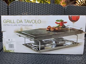Grill da Tavolo in Pietra Ollare