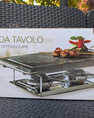 Grill da Tavolo in Pietra Ollare