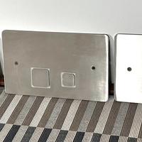 Placca comando wc acc. inox  Quadro design 3pz.