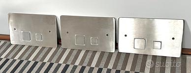 Placca comando wc acc. inox  Quadro design 3pz.