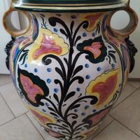 orcio tavolino e portavaso ceramica di castelli 