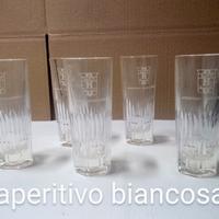 Bicchieri 6 aperitivo Bianco Sarti mai usato 