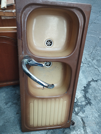 Lavabo due vasche per cucina