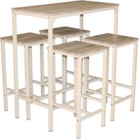 Brasil Tavolo Bar con 4 Sgabelli