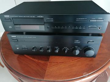 Amplificatore Yamaha AX-490 e Lettore cd CDX-590