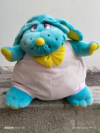 CAGNOLINO AZZURRO DI PELUCHE, USATO.