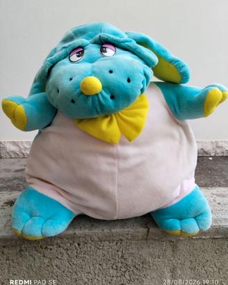 CAGNOLINO AZZURRO DI PELUCHE, USATO.