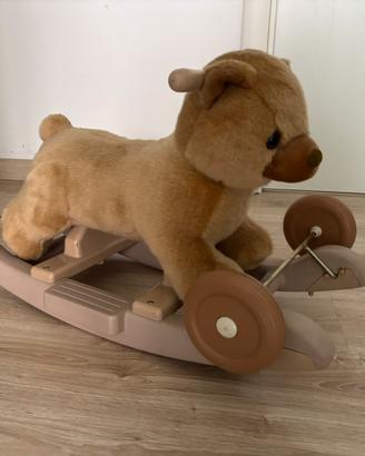 Dondolo bambini orso peluche