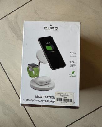 Magstation Puro per smartphone,Airpods,Apple Watch