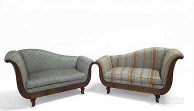 Coppia di chaise longue in stile Napoleone III