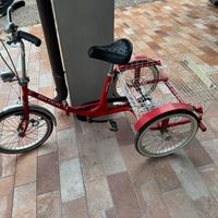 Bicicletta unica 3 ruote treciclo