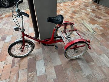 Bicicletta unica 3 ruote treciclo
