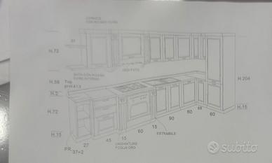 Cucina classica noce.