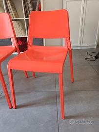 N.3 Sedie  Ikea rosse 