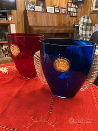 Coppia Vasi Barovier & Toso Murano - Vetro e Oro Z