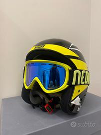 Casco da sci Marker con maschera Neon