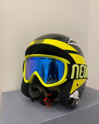 Casco da sci Marker con maschera Neon