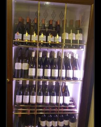 Vetrina refrigerata per vini con luce interna