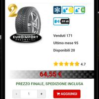 3 gomme con cerchi in lega nokian 185/65/R15   88T