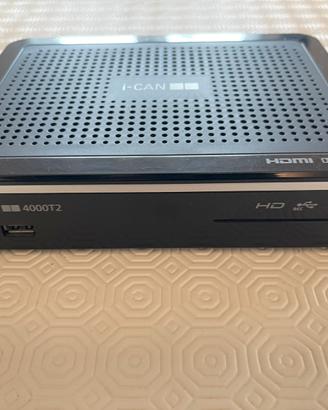 Decoder digitale terrestre dvb-t2 I-can 4000t2