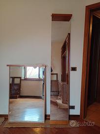 specchi  con ripiani in legno