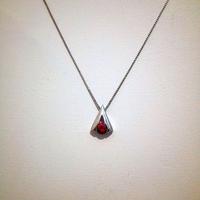 Collana AK198 - Argento 925 Rodiato, Zirconia cub