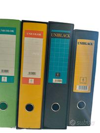 raccoglitori ad anelli per archivio